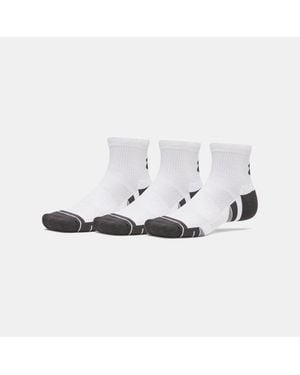 Under Armour Performance Tech 3-Pack Q Rter Socks Jet - White