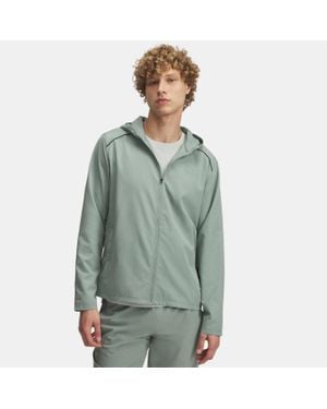 Under Armour Launch Hooded Jacket Silica Hydro Reflective - Green