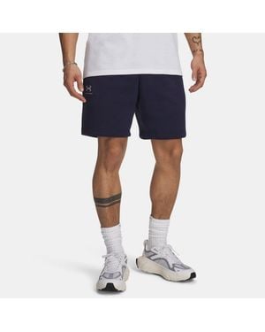 Under Armour Icon Fleece 7.75" Shorts Midnight - Blue