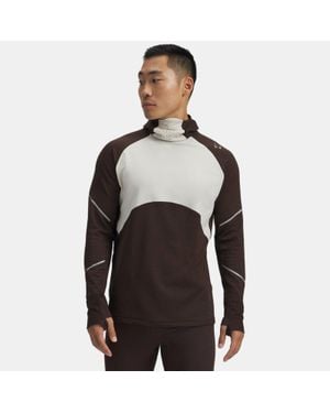 Under Armour Halo Run Cold Weather Balaclava Hoodie Kona Summit Reflective - Black