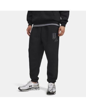 Under Armour Icon Fleece Graphic Joggers - Black