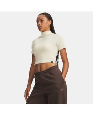 Under Armour Rival Rib Mock Short Sleeve Winter - Grey