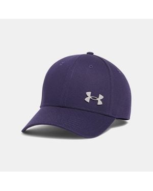 Under Armour Cappello Essential Low Adjustable Da Uomo Midnight Marino Argento - Blu