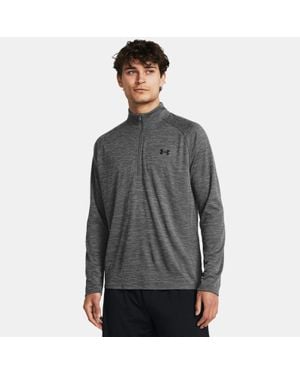 Under Armour Tech Textured ½ Zip Castlerock - Purple