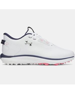 Under Armour Drive Fade 2 Spikeless Golf Shoes Metallic - White