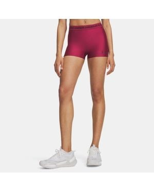Under Armour Heatgear Shorty 3" Shorts Claret Ox Blood - Red