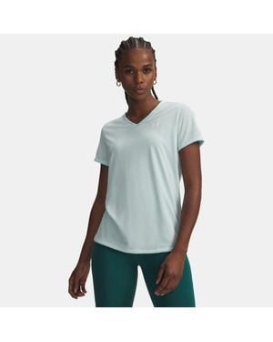Under Armour Tech
Kurzarm-Oberteil Mit V-Ausschnitt Für Damen Refresh Mint Weiß - Grün