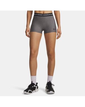 Under Armour Heatgear Shorty 3" Shorts Charcoal Light Heather - Blue