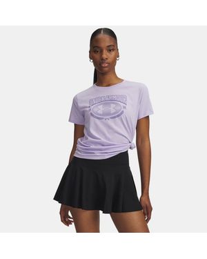 Under Armour Varsity Short Sleeve Crest Luxe - Purple