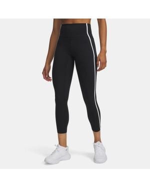 Under Armour Leggings Meridian Piped Ankle Da Donna Bianco - Nero
