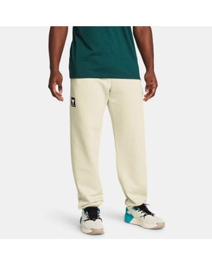 Under Armour Project Rock Heavyweight Terry Jogginghose Für Herren Silt / Schwarz - Grün