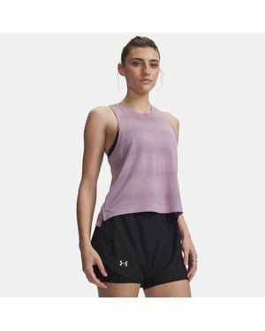 Under Armour Velociti Singlet Mauve Reflective - Red