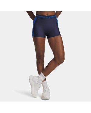 Under Armour Heatgear Rib Shorty 3" Shorts Washed Atlantis Atlantis - Blue