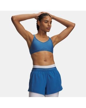 Under Armour Crossback Low Sports Bra Aegean Blackout - Blue