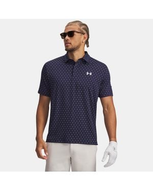 Under Armour Playoff 3.0 Printed Polo Midnight - Blue