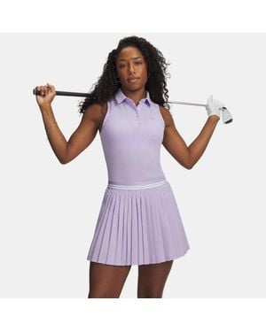 Under Armour Armourdry Sleeveless Polo Crest Crest - Purple