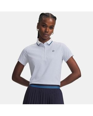 Under Armour Armourdry Poloshirt Mit Print Für Damen Aegean Blau Midnight Blaue Marine