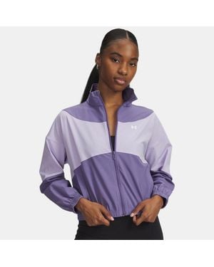 Under Armour Rival Woven Jacket Luxe Crest - Purple