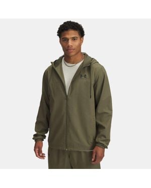 Under Armour Rival Woven Windbreaker Marine Od Marine Od - Green