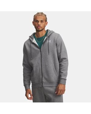 Under Armour Icon Fleece Full-Zip Hoodie Pitch Medium Heather - Grey