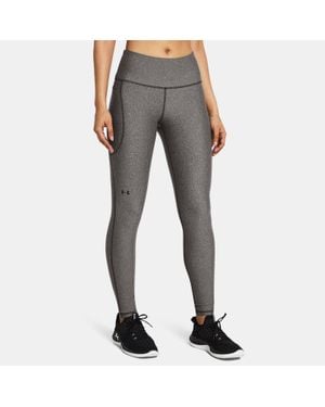Under Armour Tech Leggings Charcoal Light Heather - Blue