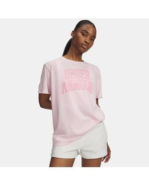 Under Armour Varsity Oversized T-Shirt - Purple