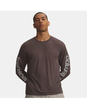 Under Armour Ua Hb Run Aeris Long Sleeve - Brown