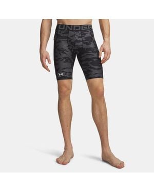 Under Armour Heatgear Printed Long Shorts Castlerock - Red