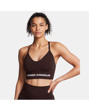 Under Armour Vanish Seamless Low Sport-Bh Für Damen Obsidian Weiß - Schwarz