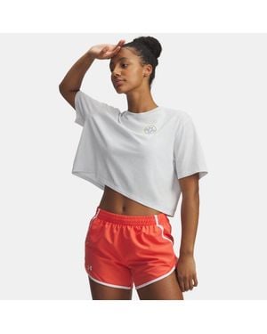 Under Armour Reality Can Wait Short Sleeve Distant High Vis - White