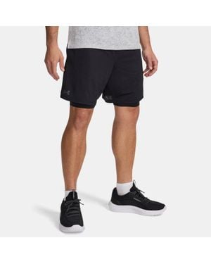 Under Armour Tech Vent 2-In-1 Shorts Castlerock - Blue