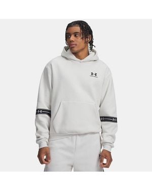 Under Armour Ua Icon Fleece Taped Hoodie - Grey