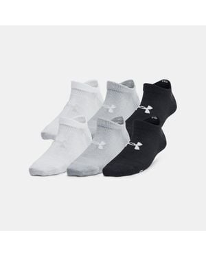 Under Armour Essential Kids' 6-Pack No-Show Socks Halo - Black