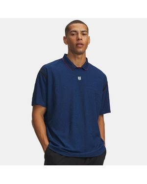 Under Armour Terrace Short Sleeve Jersey Blackout Blackout - Blue