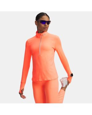 Under Armour Launch Pro ½ Zip Electric Tangerine Reflective - Orange