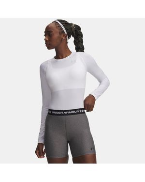 Under Armour Heatgear Compression Long Sleeve Halo - White
