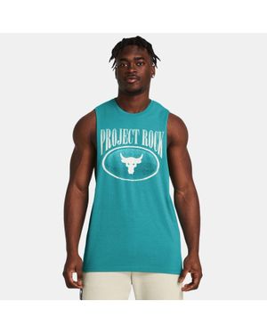 Under Armour Project Rock Balance Tank Circuit Radial Silt - Blue