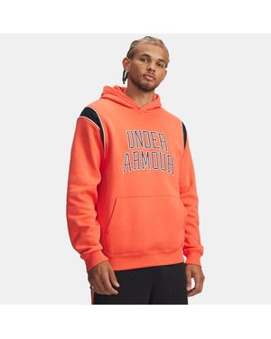 Under Armour Ua Rival Fleece Hoodie - Orange