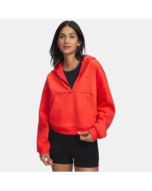 Under Armour Icon Fleece ½ Zip Hoodie Venom Venom - Red
