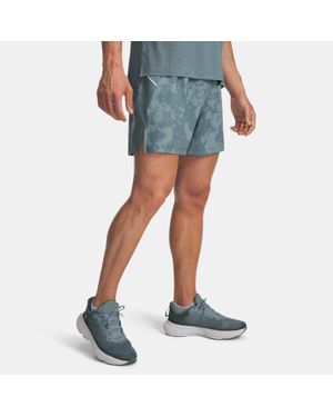 Under Armour Launch Pro Printed 7" Shorts Serpentine Jasper Reflective - Blue