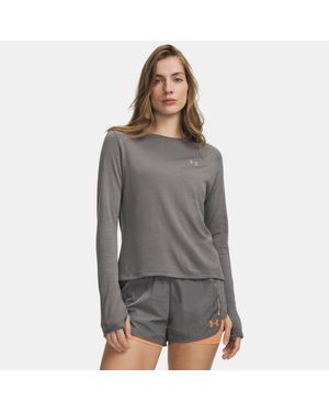 Under Armour Explor Regulator Wool Longsleeve Voor Clay Groente Titanium - Grijs