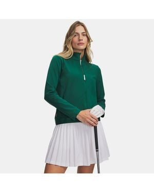 Under Armour Drive Lightweight Damestop Met Ritssluiting Campus Ivy Wit Campus Ivy - Groen
