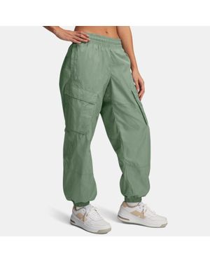 Under Armour Unstoppable Woven Sheen Cargo Trousers Silica Silica - Green