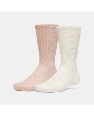 Under Armour Sportswear Cosy 2-Pack Boot Socks Winter Bashful Winter - White
