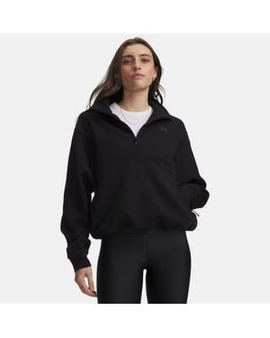 Under Armour Maglia Unstoppable Fleece ½ Zip Da Donna Ultimate Ultimate - Nero