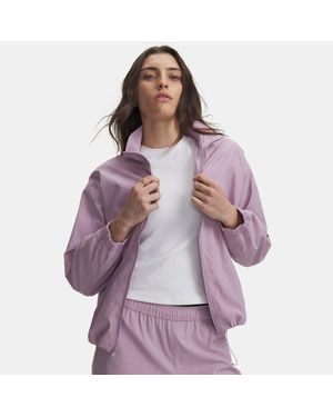 Under Armour Unstoppable Woven Full Zip Mauve Mauve - Purple