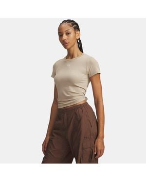 Under Armour Vanish Seamless Short Sleeve City Khaki Summit Summit - Brown