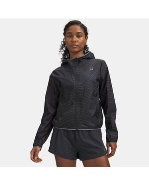 Under Armour Halo Run Reflective Jacket Anthracite Reflective - Black