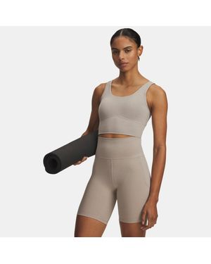 Under Armour Meridian Fitted Crop Tank - Red
