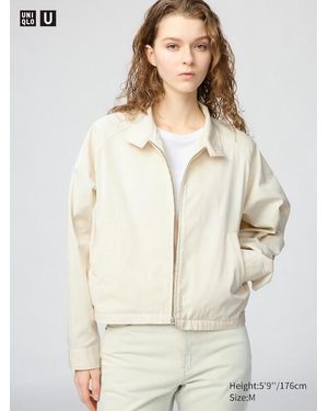 Uniqlo Blouson Jack Van Katoenmix - Naturel